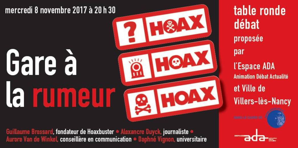 affiche pour le site hoaxbuster